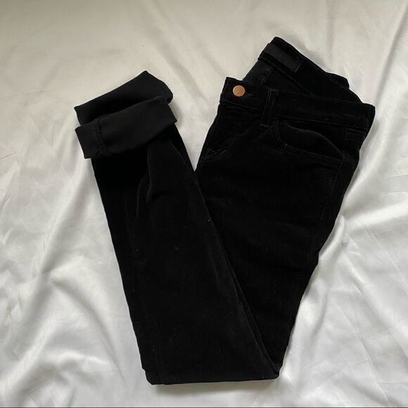 JBRAND Corduroy Pencil Leg Black Jeans - Picture 2 of 6
